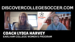 Earlham College women's soccer coach lydia harvey