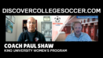 King University Women's Soccer - Coach Paul Shaw