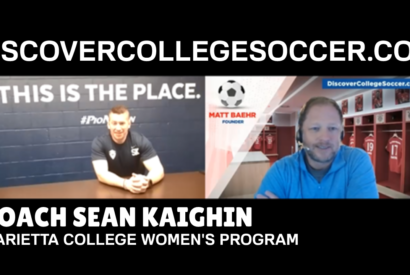 marietta college women's soccer coach sean kaighin