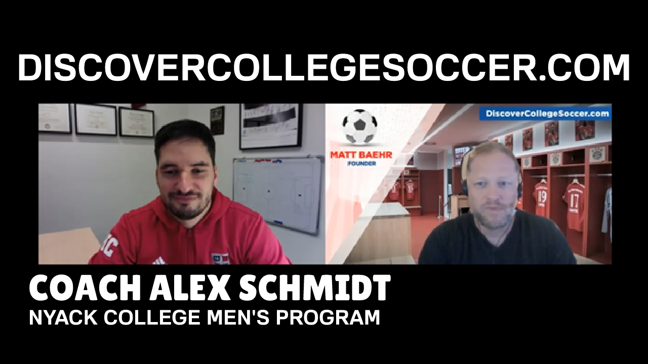 Nyack College Men's Program - Coach Alex Schmidt - Discover College Soccer