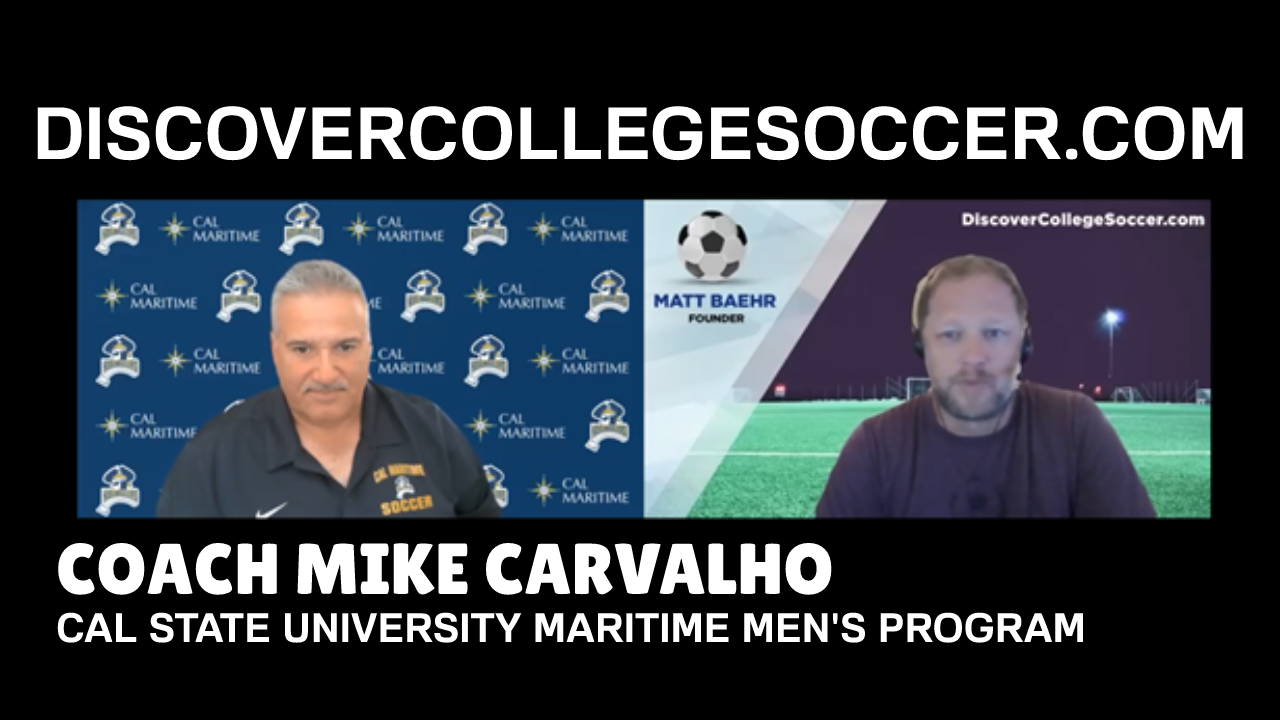 Cal State Maritime Men's Soccer - Coach Mike Carvalho