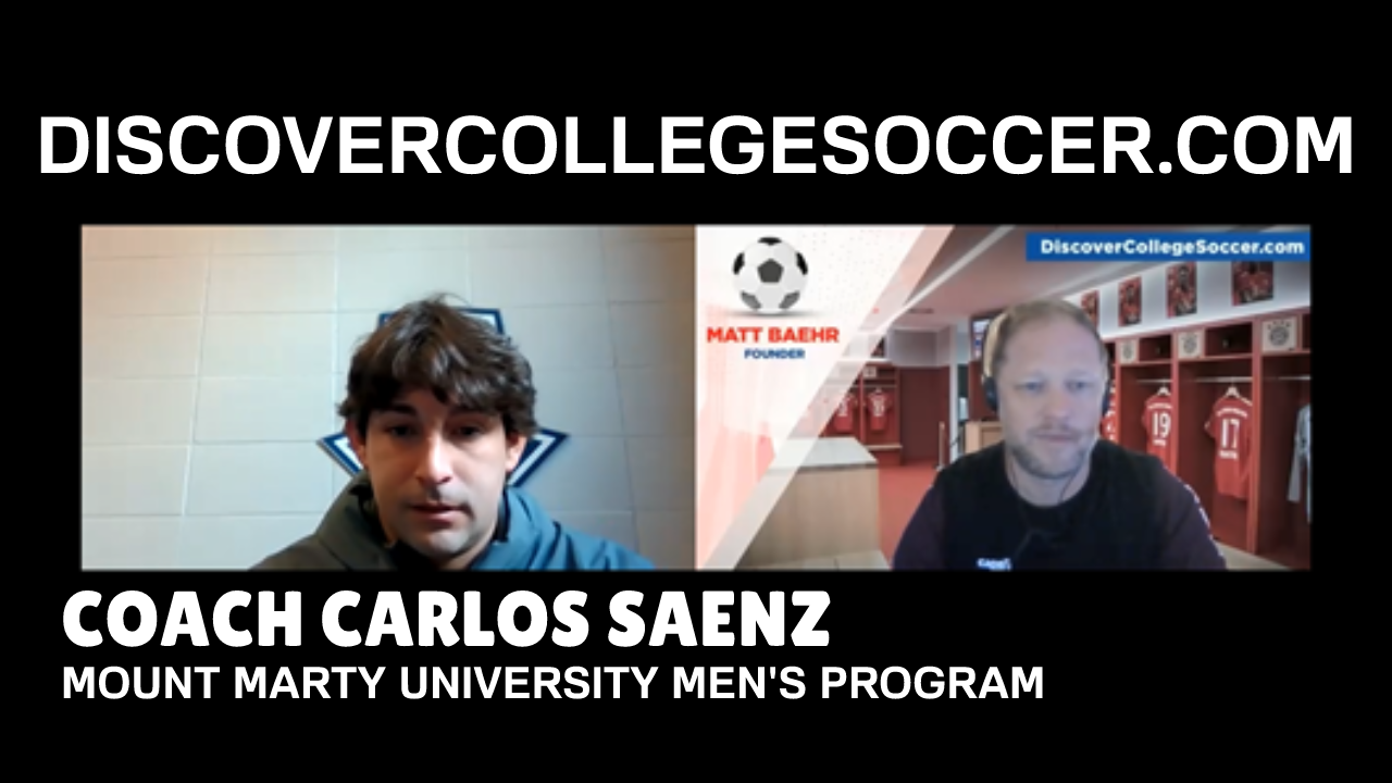 Mount Marty University Men’s Soccer - Coach Carlos Saenz