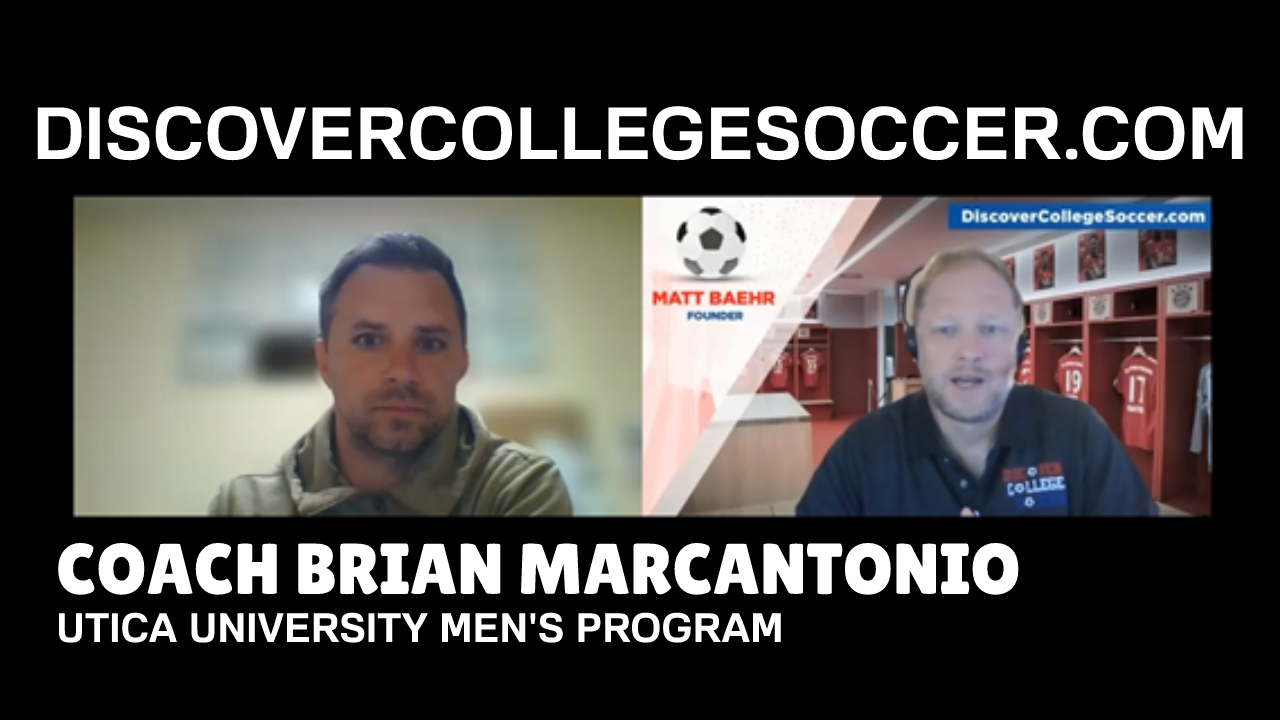 Utica University Men's Soccer - Coach Brian Marcantonio