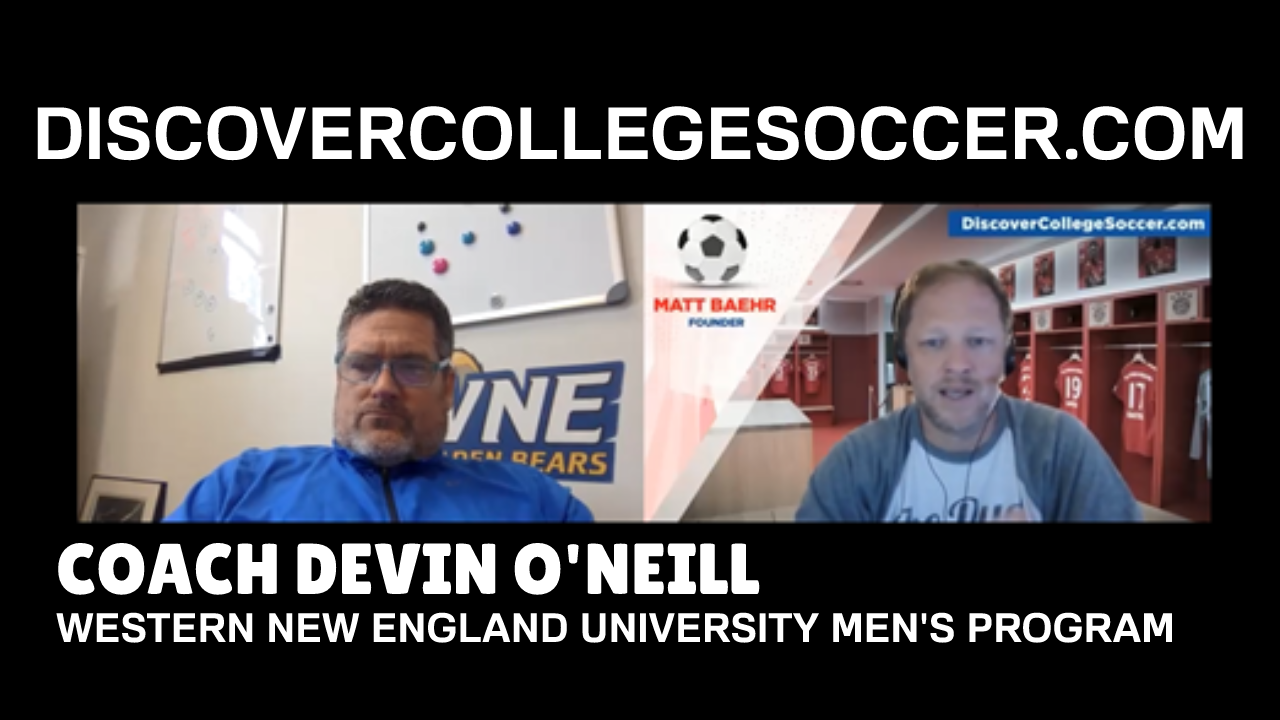 Western New England University Men’s Soccer - Coach Devin O’Neill