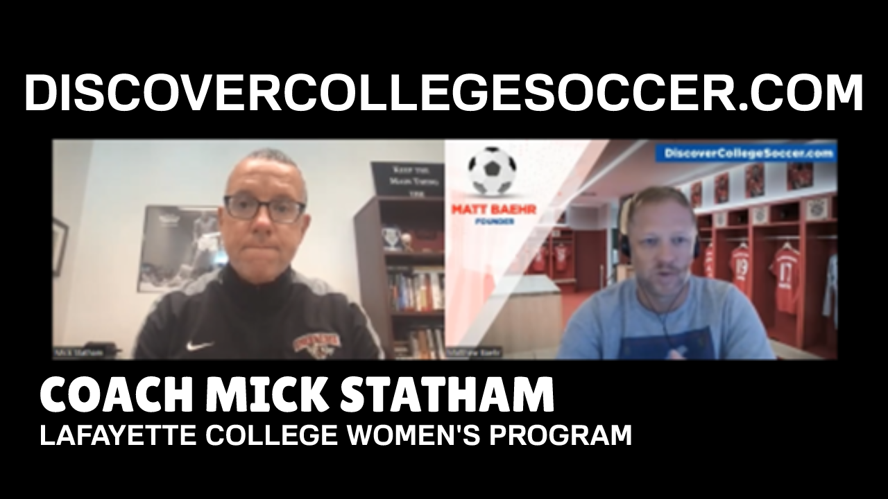 Lafayette College Women's Soccer - Coach Mick Statham