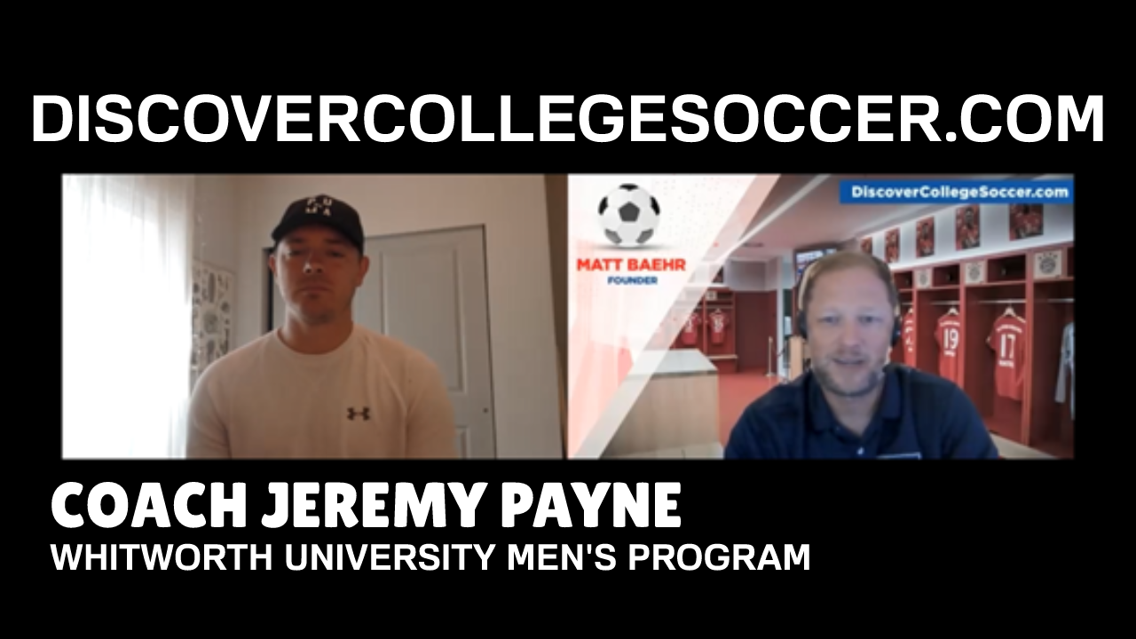 Whitworth University Men's Soccer - Coach Jeremy Payne